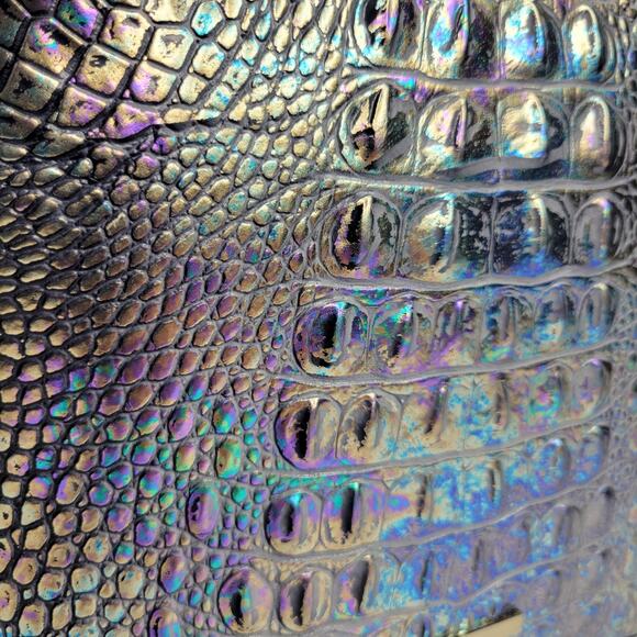 BRAHMIN Katie Mother of Pearl Melbourne Crossbody Purse Hologram Iridescent NWT - Picture 6 of 16